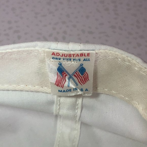 Vintage 80s 90s White Vantage Cup Senior PGA Tour Golf Snapback BallCap Dad Hat - Picture 5 of 5